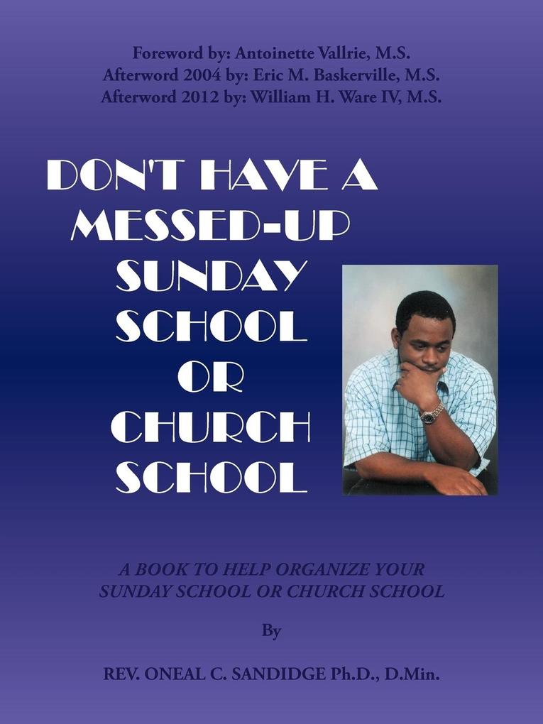 Don‘t Have a Messed Up Sunday School