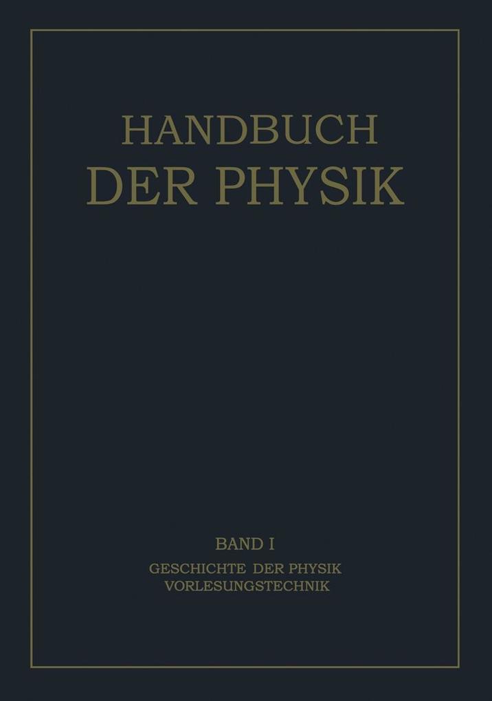 Geschichte der Physik Vorlesungstechnik