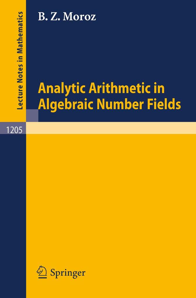 Analytic Arithmetic in Algebraic Number Fields