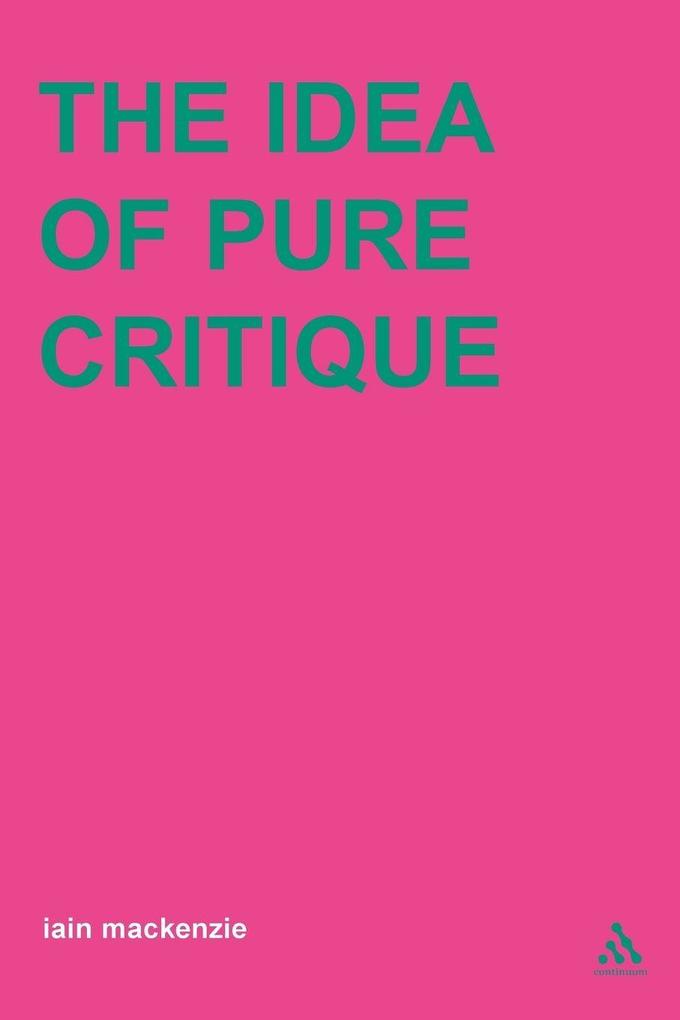 Idea of Pure Critique