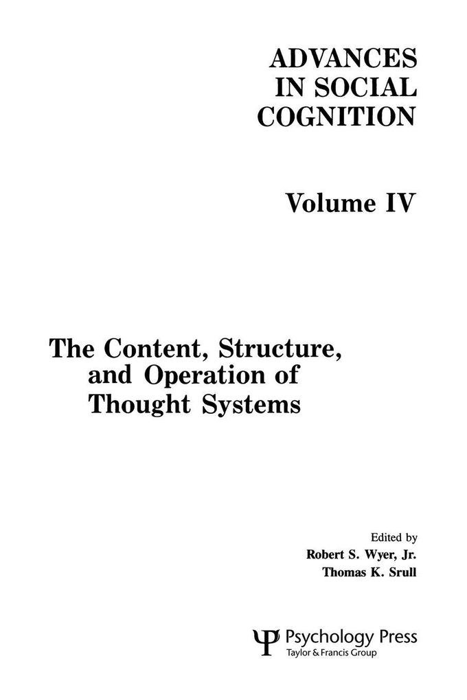 The Content Structure and Operation of Thought Systems