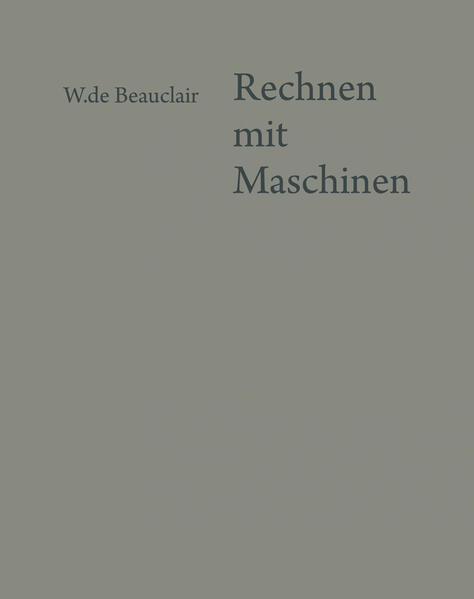 Rechnen mit Maschinen