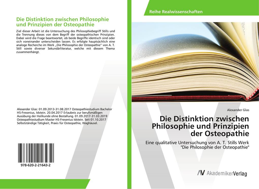 Die Distinktion zwischen Philosophie und Prinzipien der Osteopathie