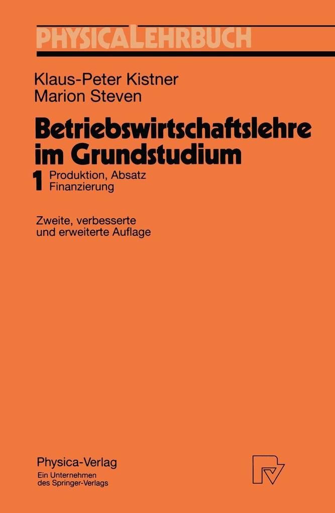 Betriebswirtschaftslehre im Grundstudium