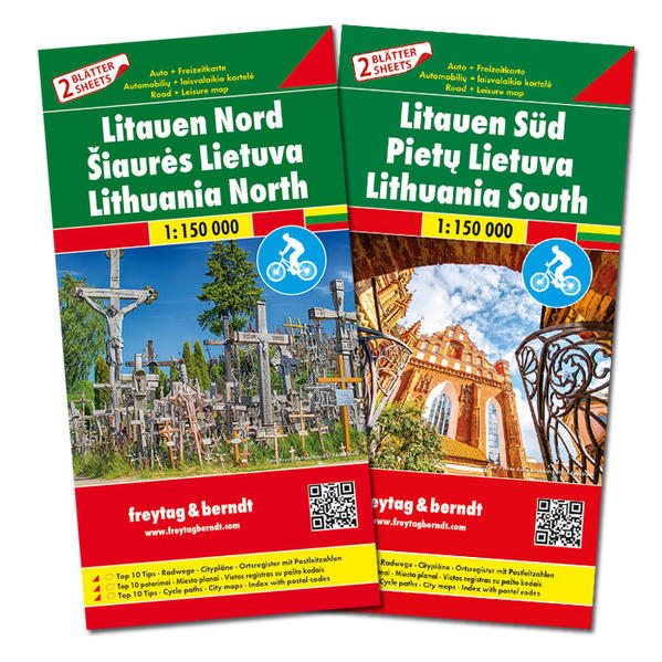 Litauen Autokarten Set 1:150.000