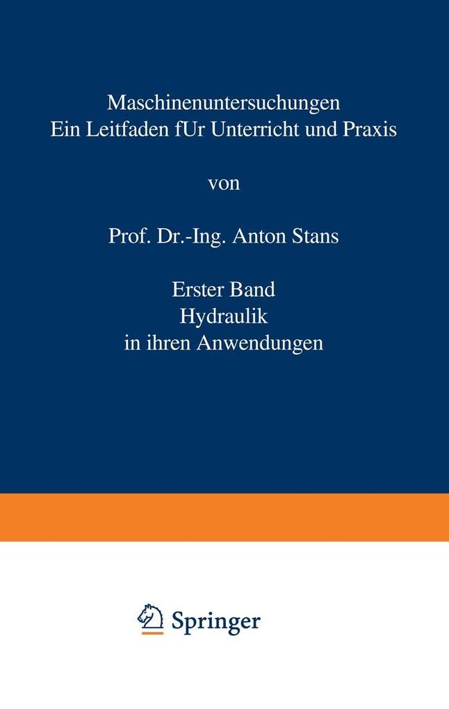 Maschinenuntersuchungen