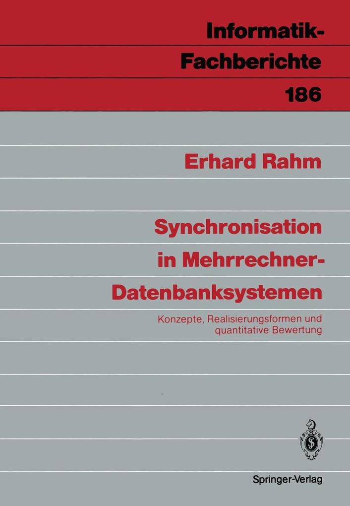 Synchronisation in Mehrrechner-Datenbanksystemen