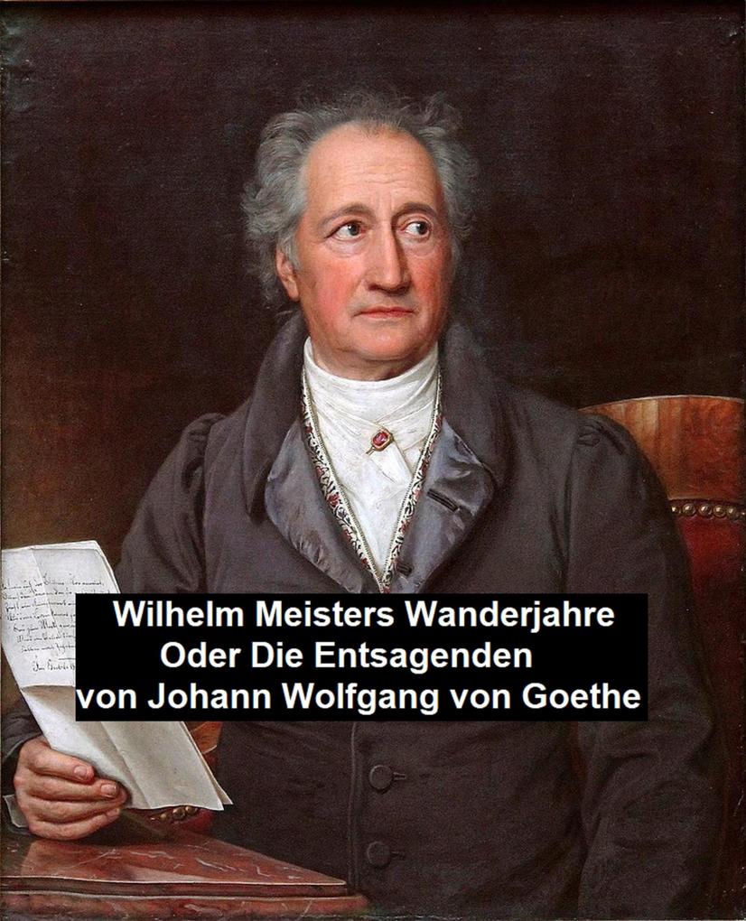 Wilhelm Meisters Wanderjahre Oder Die Entsagenden