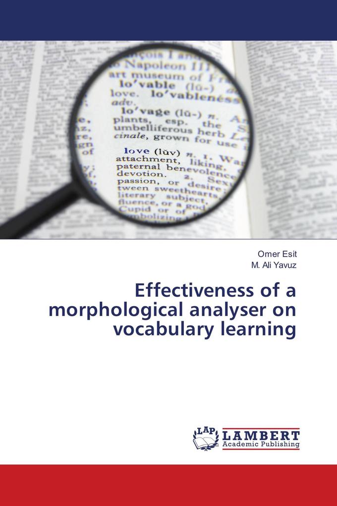 Effectiveness of a morphological analyser on vocabulary learning