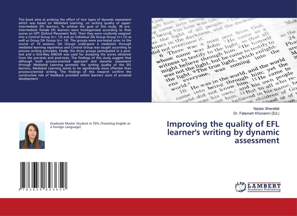 Improving the quality of EFL learner‘s writing by dynamic assessment