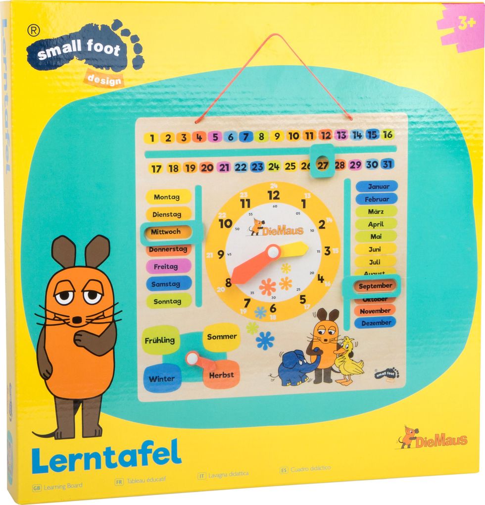 Die Maus Lernuhr mit Kalender