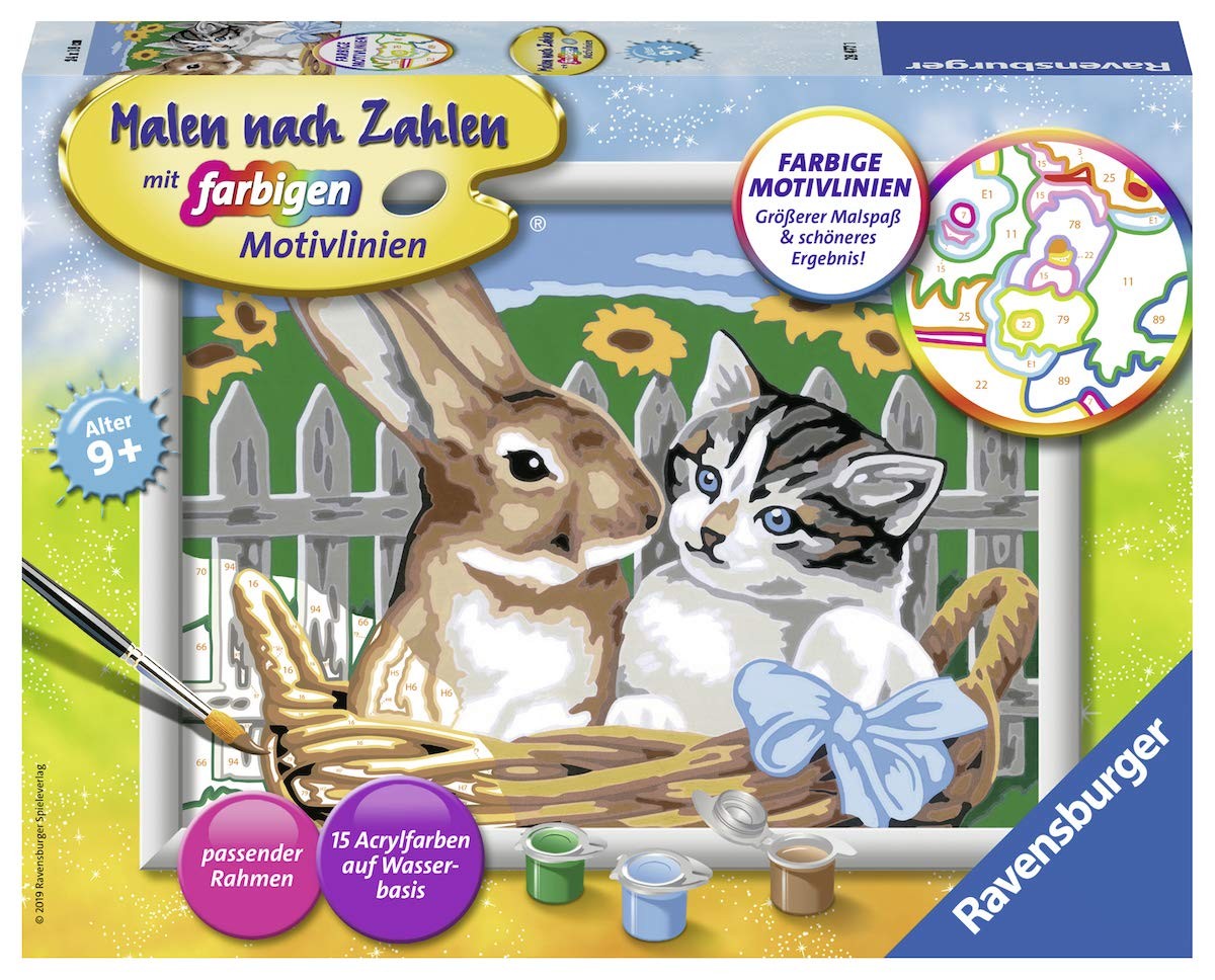 Ravensburger - Malen nach Zahlen - Putzige Freunde