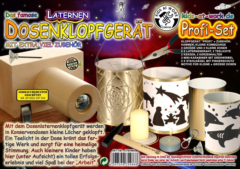 Corvus A750486 - Dosenklopfgerät Profi Set