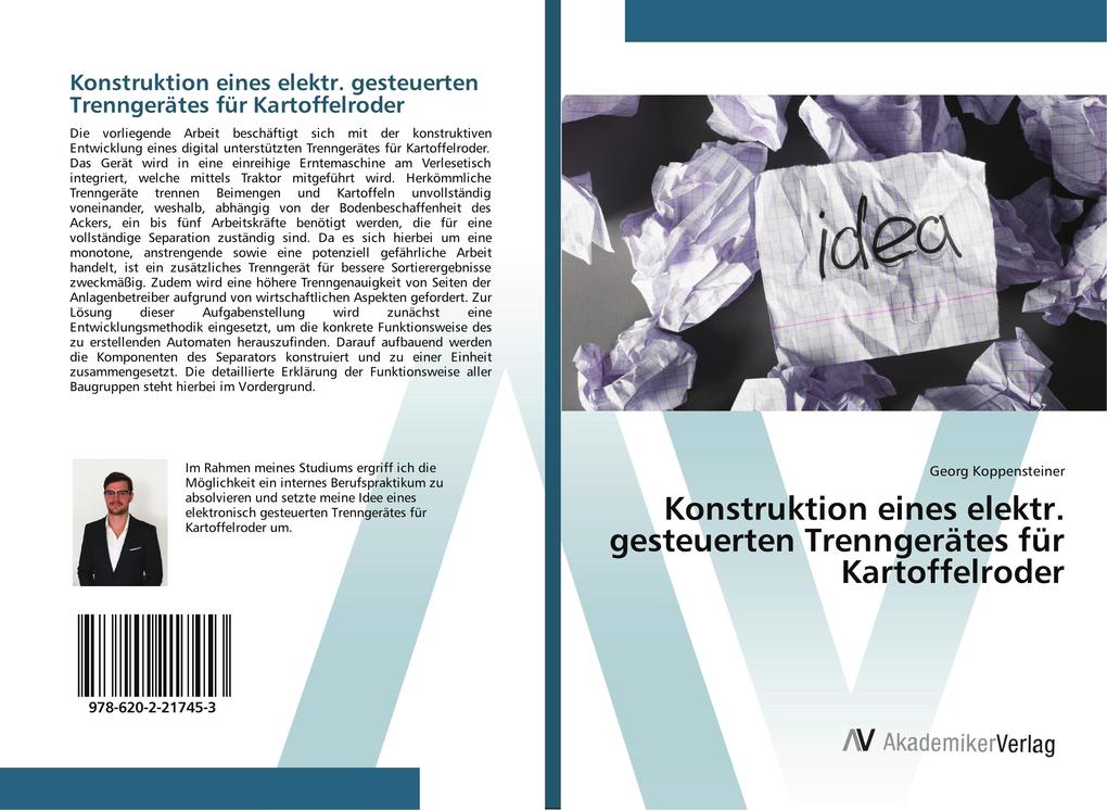 Konstruktion eines elektr. gesteuerten Trenngerätes für Kartoffelroder