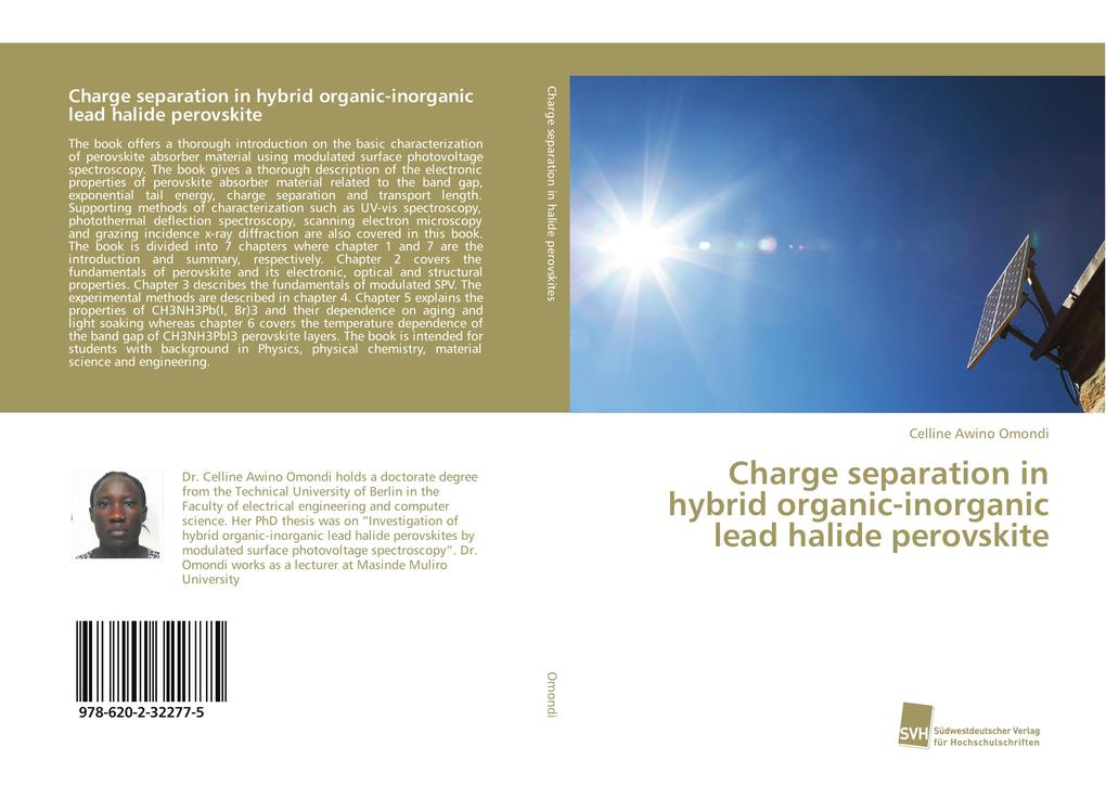 Charge separation in hybrid organic-inorganic lead halide perovskite