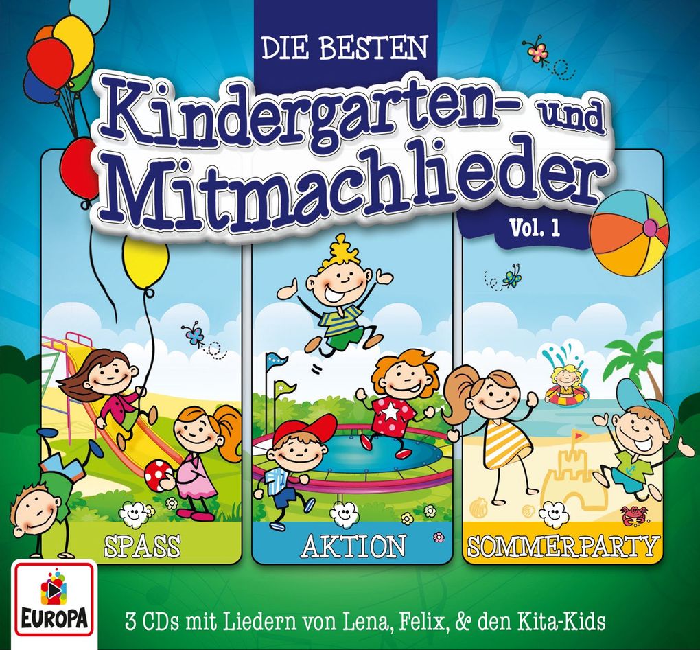 Image of 01/3er Box (Die besten Kindergarten-& Mitmachlied