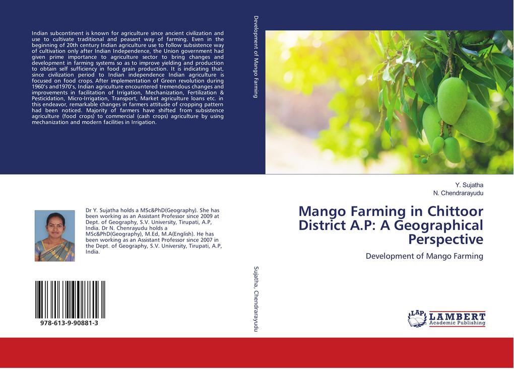 Mango Farming in Chittoor District A.P: A Geographical Perspective