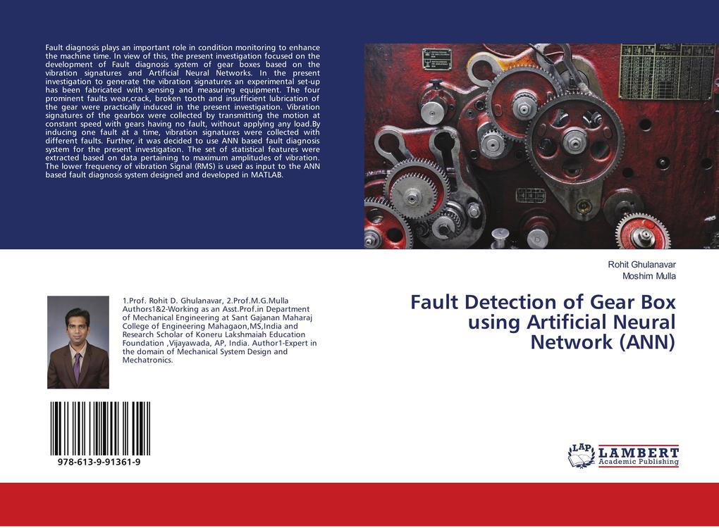 Fault Detection of Gear Box using Artificial Neural Network (ANN)
