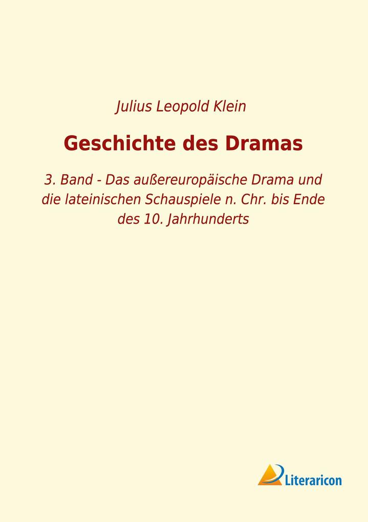 Geschichte des Dramas