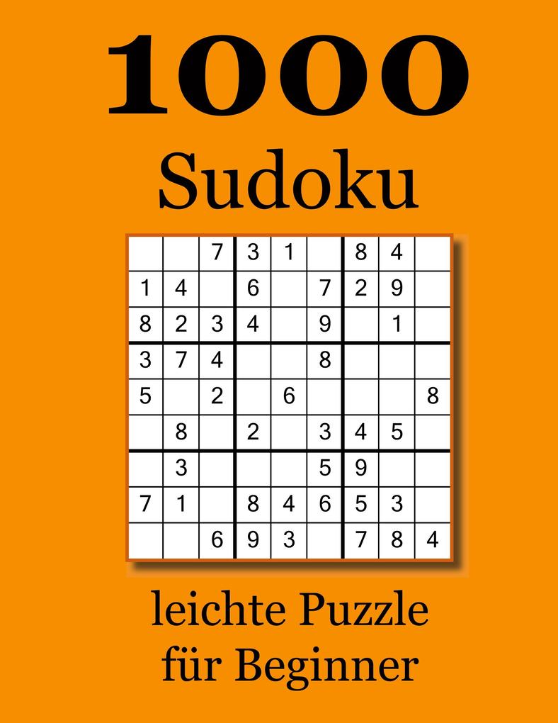 1000 Sudoku leichte Puzzle für Beginner