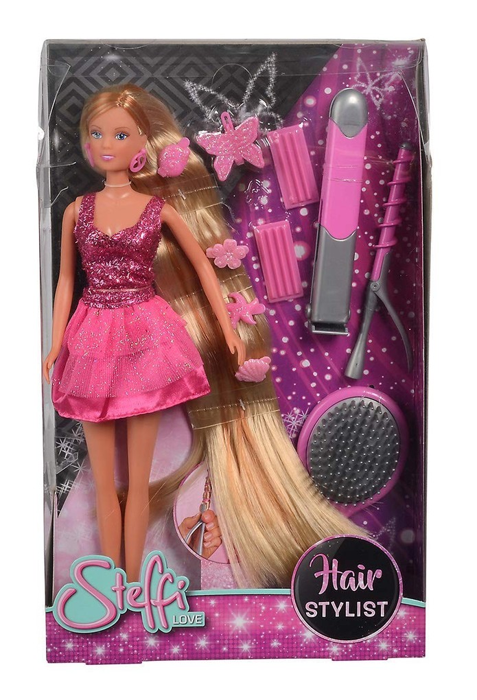 Simba 105733323 - Steffi love Hair Stylist Steffi mit langen Haaren Puppe 29 cm