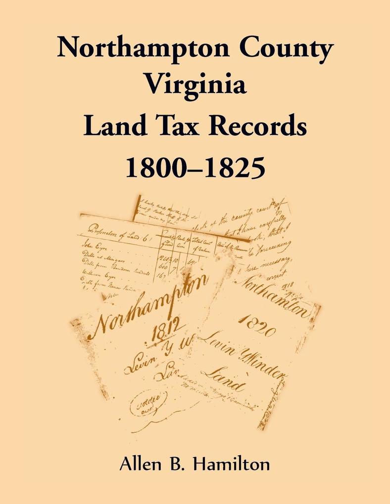 Northampton County Virginia Land Tax Records 1800-1825