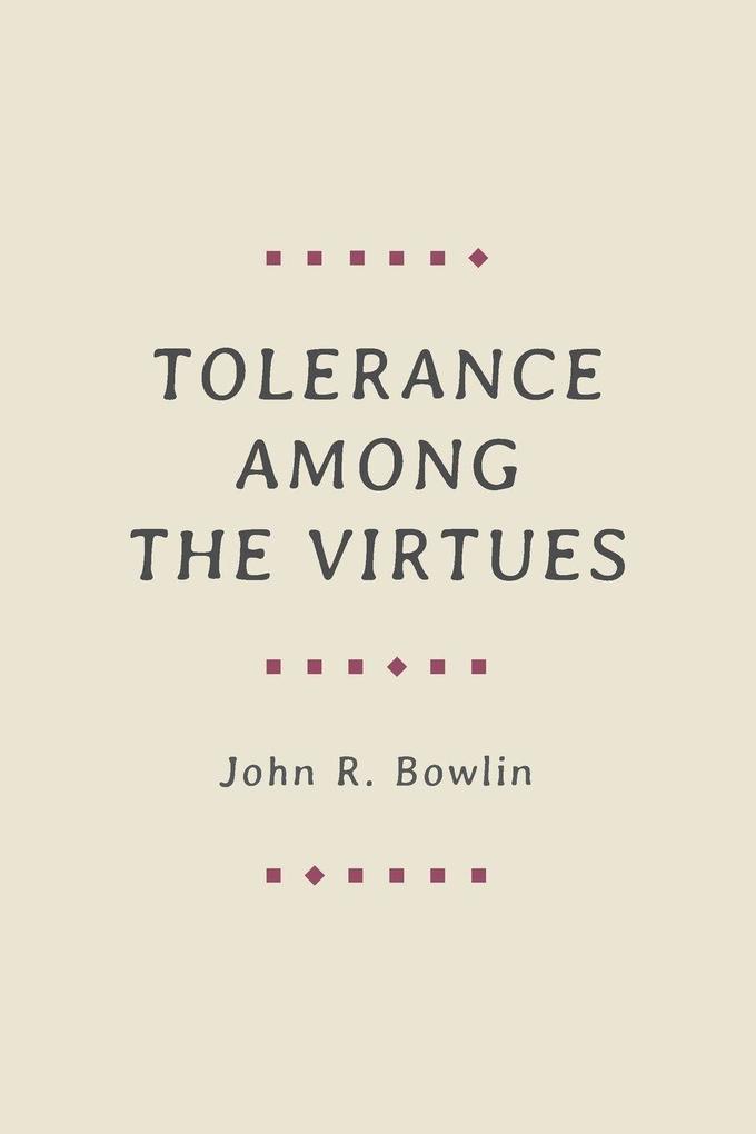 Tolerance among the Virtues