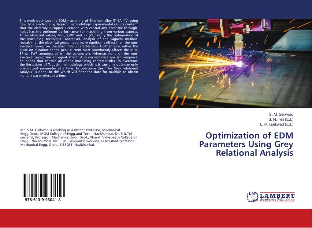 Optimization of EDM Parameters Using Grey Relational Analysis