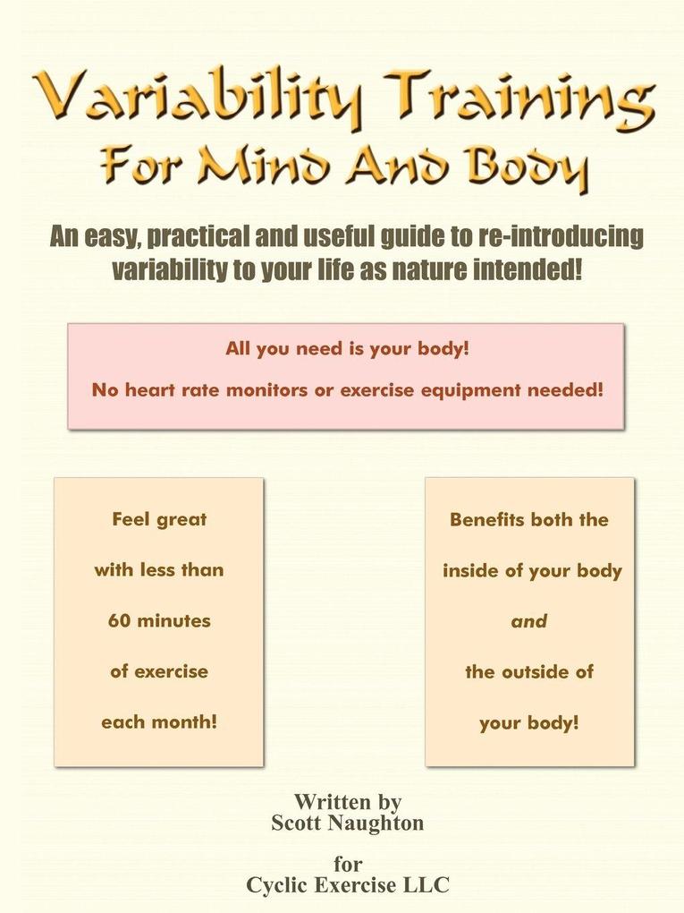 Variability Training For Mind And Body
