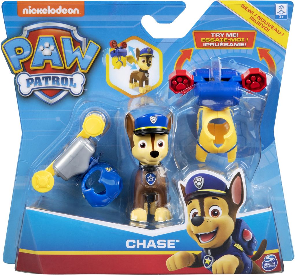 Image of Spin Master - Paw Patrol - Action Pack Pup Figuren mit Aufsteck - Uniformen sort.