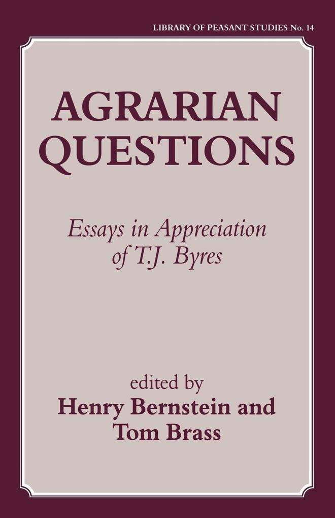 Agrarian Questions