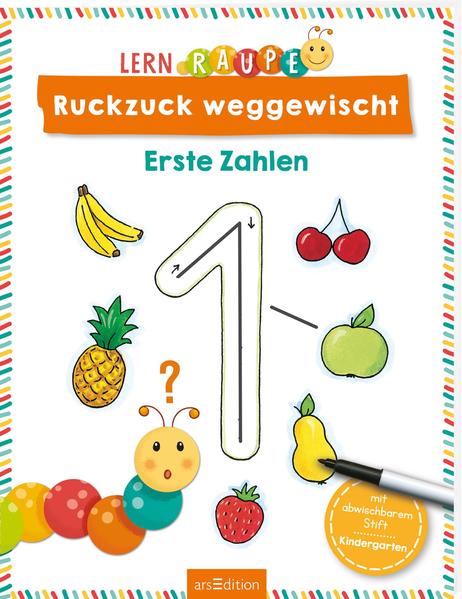 Image of Lernraupe - Ruckzuck weggewischt! Erste Zahlen