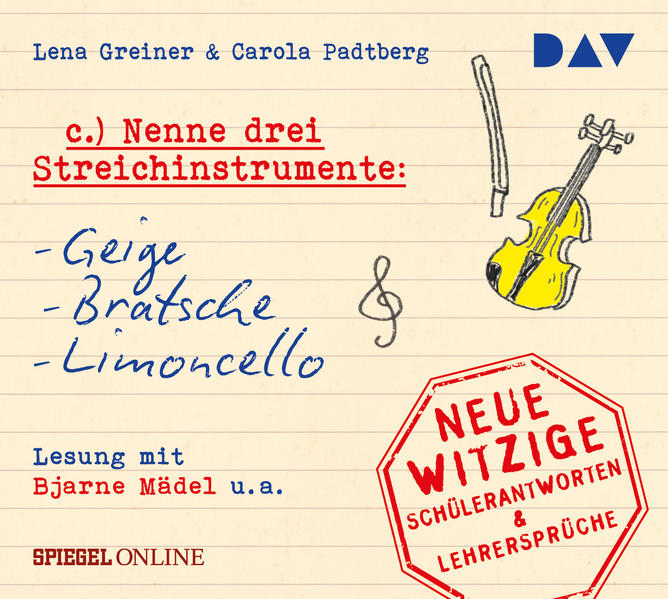 Image of Greiner,Lena, Padtberg,Carola - "Nenne drei Streichinstrumente: Geige,Bratsche,L - (CD)