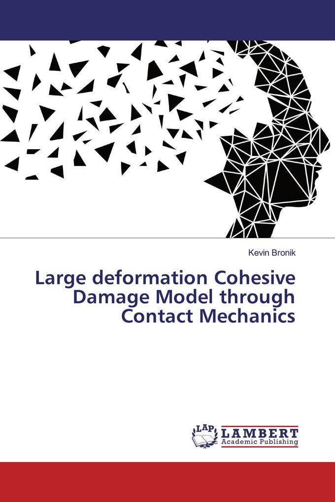 Large deformation Cohesive Damage Model through Contact Mechanics