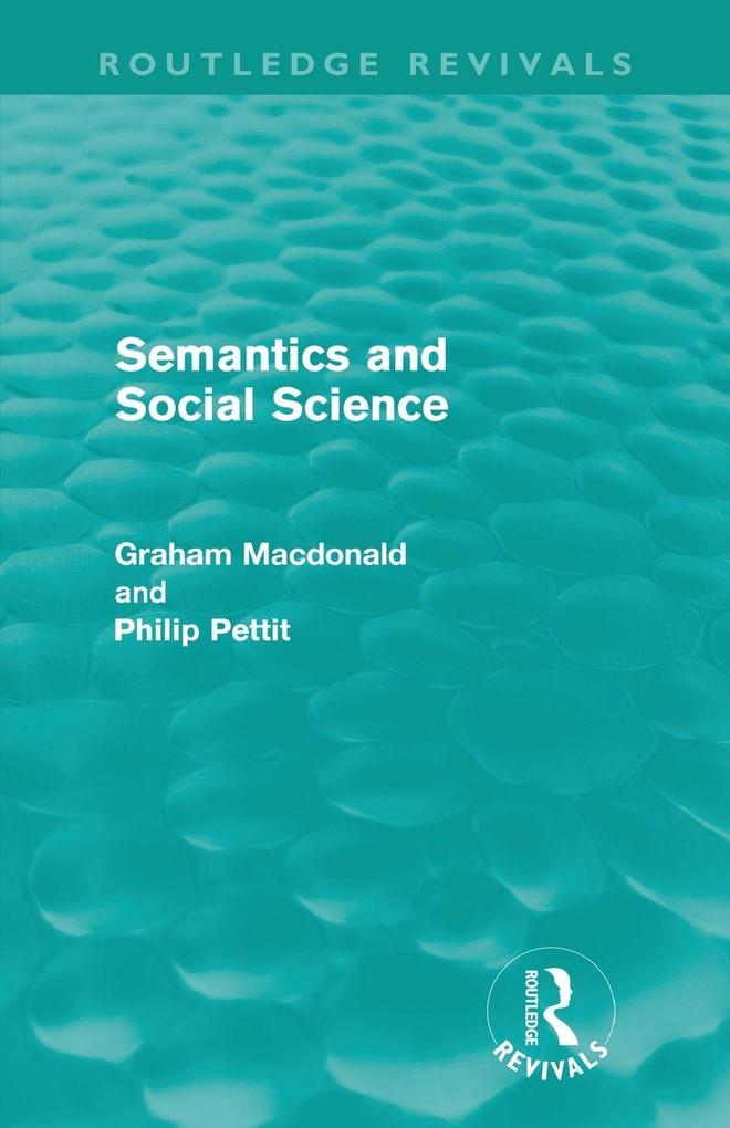 Semantics and Social Science