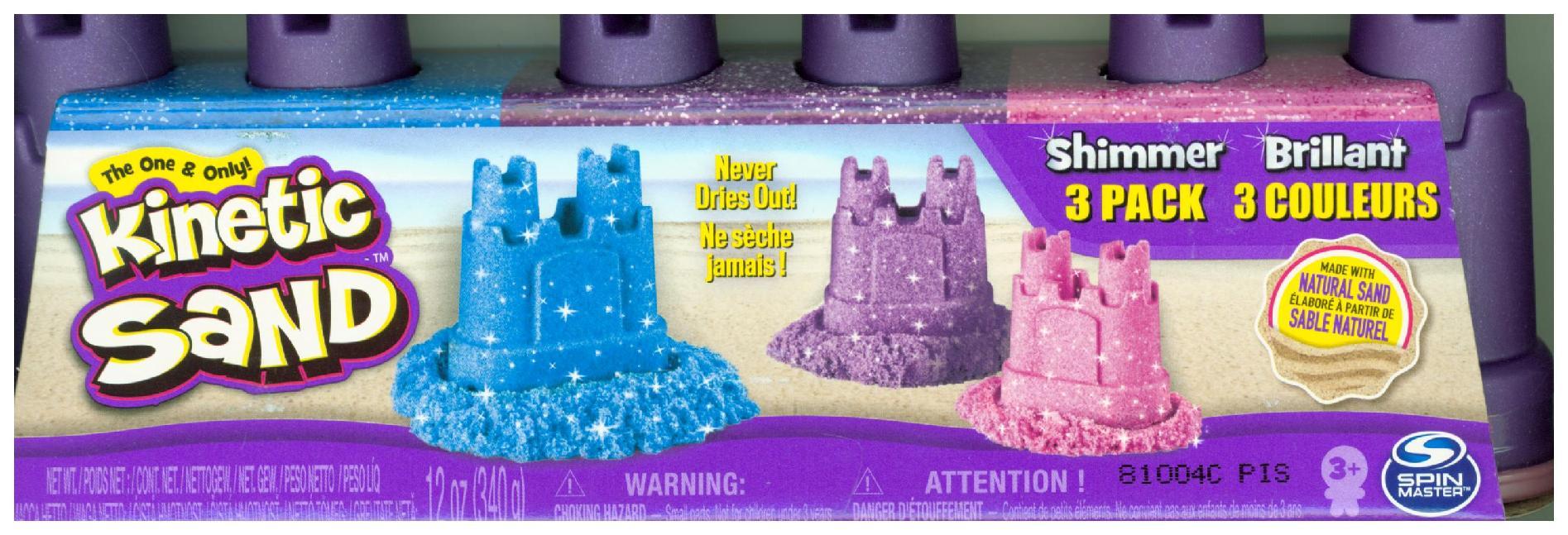 Image of Spin Master - Kinetic Sand - Schimmer Sand 3er Pack 340 g