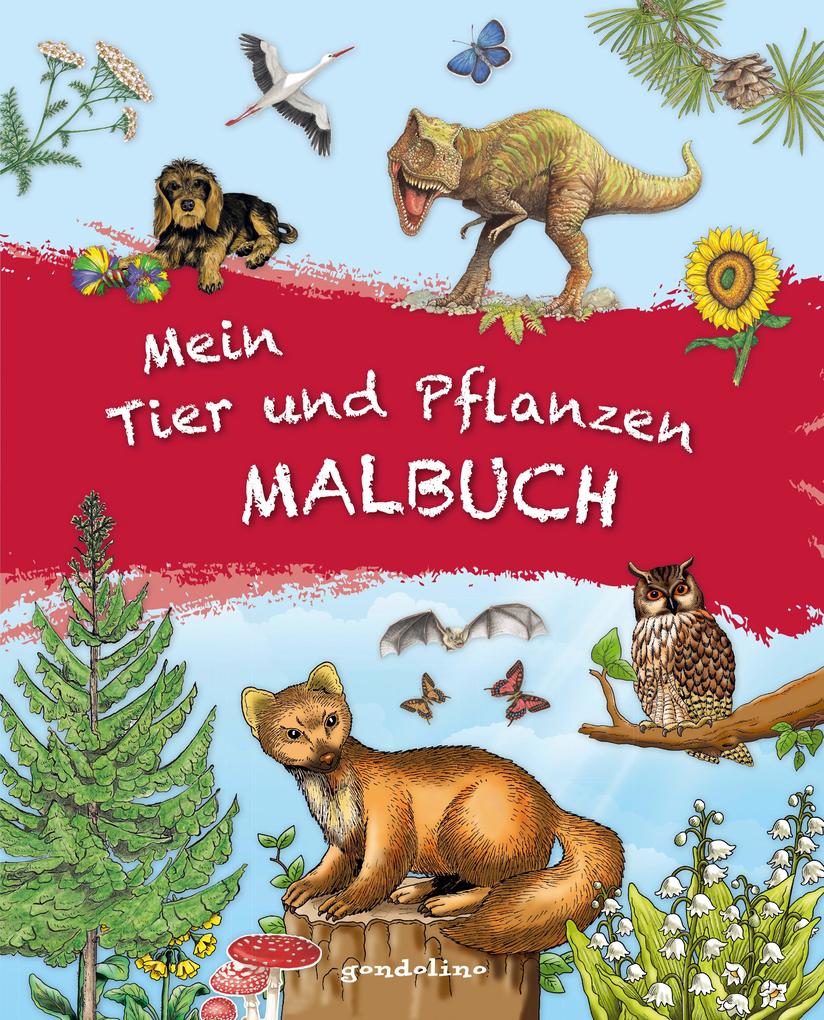 Mein Tier und Pflanzen Malbuch.
