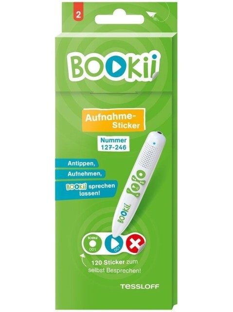 120 BOOKii® Aufnahme-Sticker neutral Paket 2 Nr. 127-246