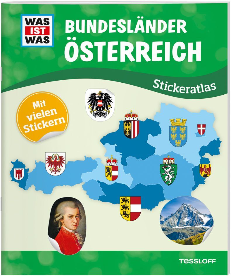 Image of WAS IST WAS Stickeratlas Bundesländer Österreich