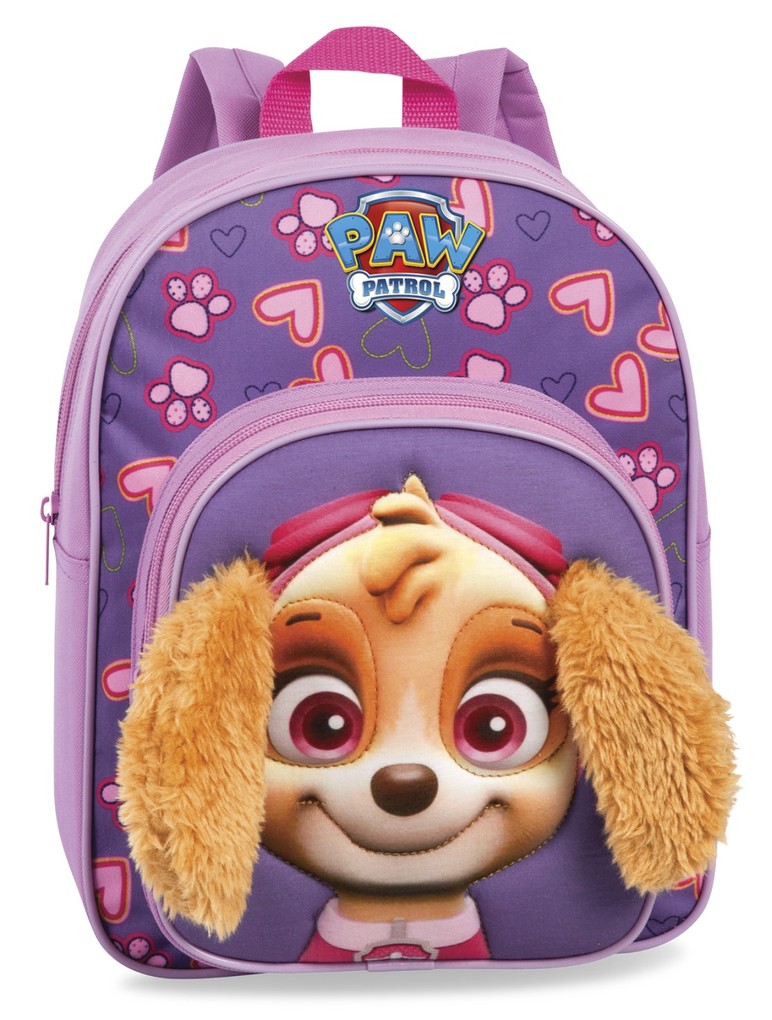 Fabrizio - Paw Patrol Kinderrucksack mit 3D Polsterung und lustigen Stoffohren
