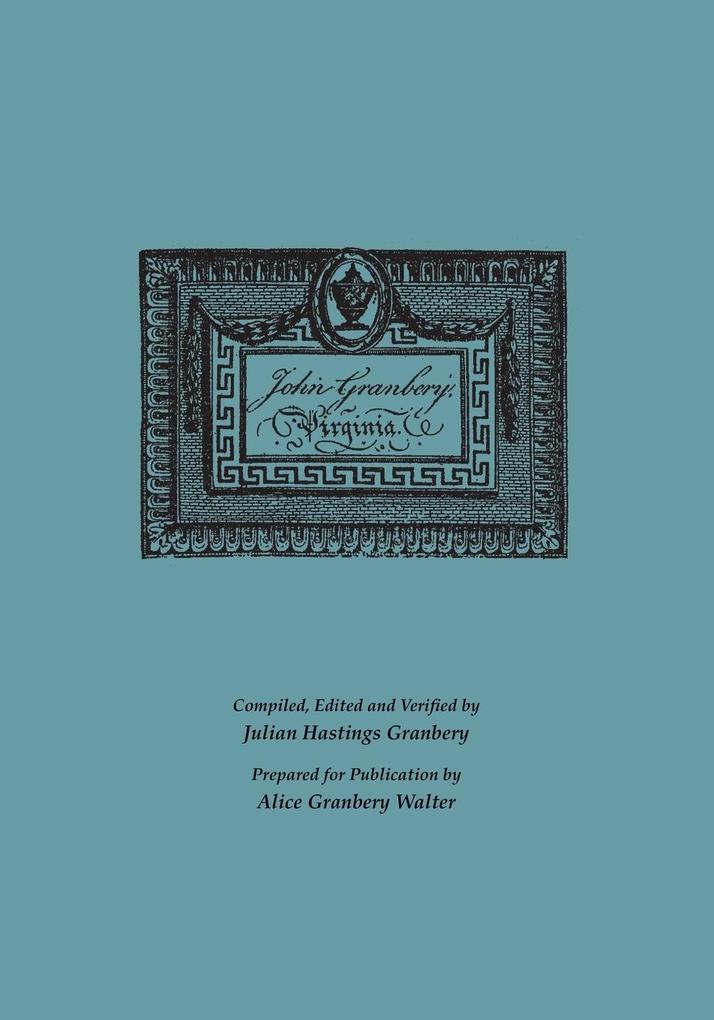 John Granbery [of] Virginia