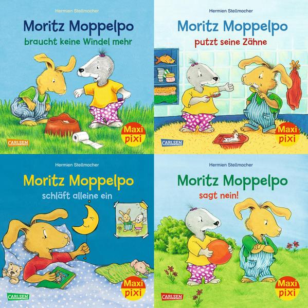 Image of Maxi-Pixi-4er-Set 71: Moritz Moppelpo (4x1 Exemplar)