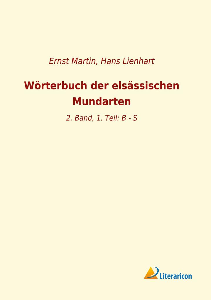 Wörterbuch der elsässischen Mundarten