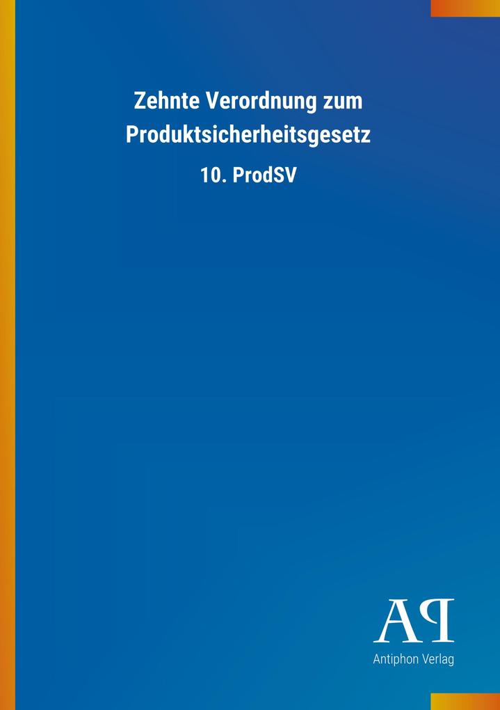 Image of Zehnte Verordnung zum Produktsicherheitsgesetz