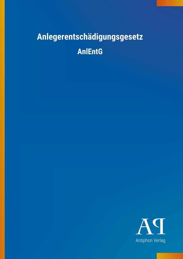 Anlegerentschädigungsgesetz