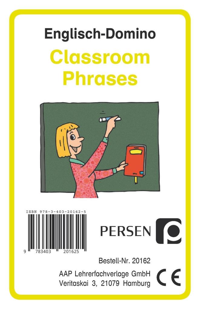 Englisch-Domino: Classroom Phrases (Kartenspiel)