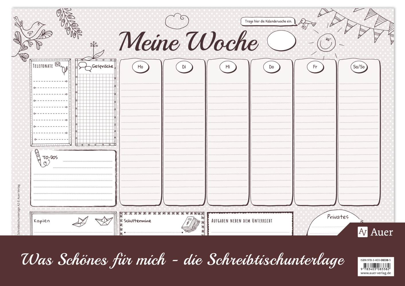 Was Schönes für mich - Schreibtischunterlage A2