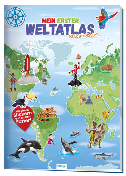 Image of Stickerbuch "Mein erster Weltatlas"