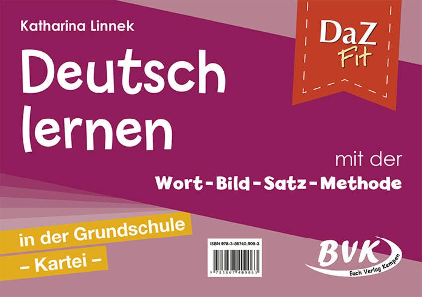 DaZ fit: Deutsch lernen mit der Wort-Bild-Satz-Methode in der Grundschule - Kartei (inkl. CD)