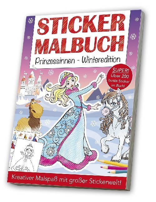 Image of Buch - Stickermalbuch Prinzessinnen Winteredition